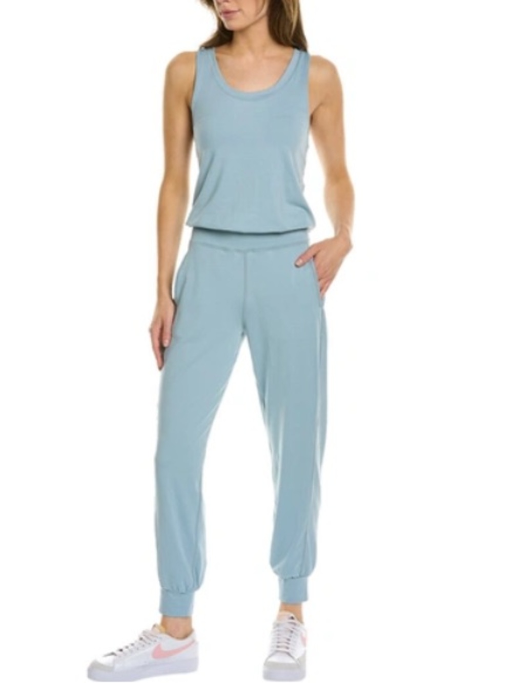 NWT Sweaty Betty Gary Sleeveless Jumpsuit in Vapor Blue Size Small